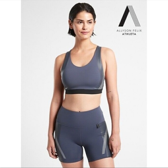 Athleta Other - Alyson Felix X Athleta Ultimate Legend Bra - Dusty Blue - Size Large